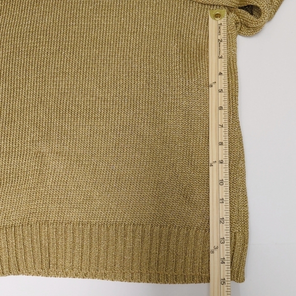Lauren Ralph Lauren Gold Turtleneck Sweater - Picture 10 of 10